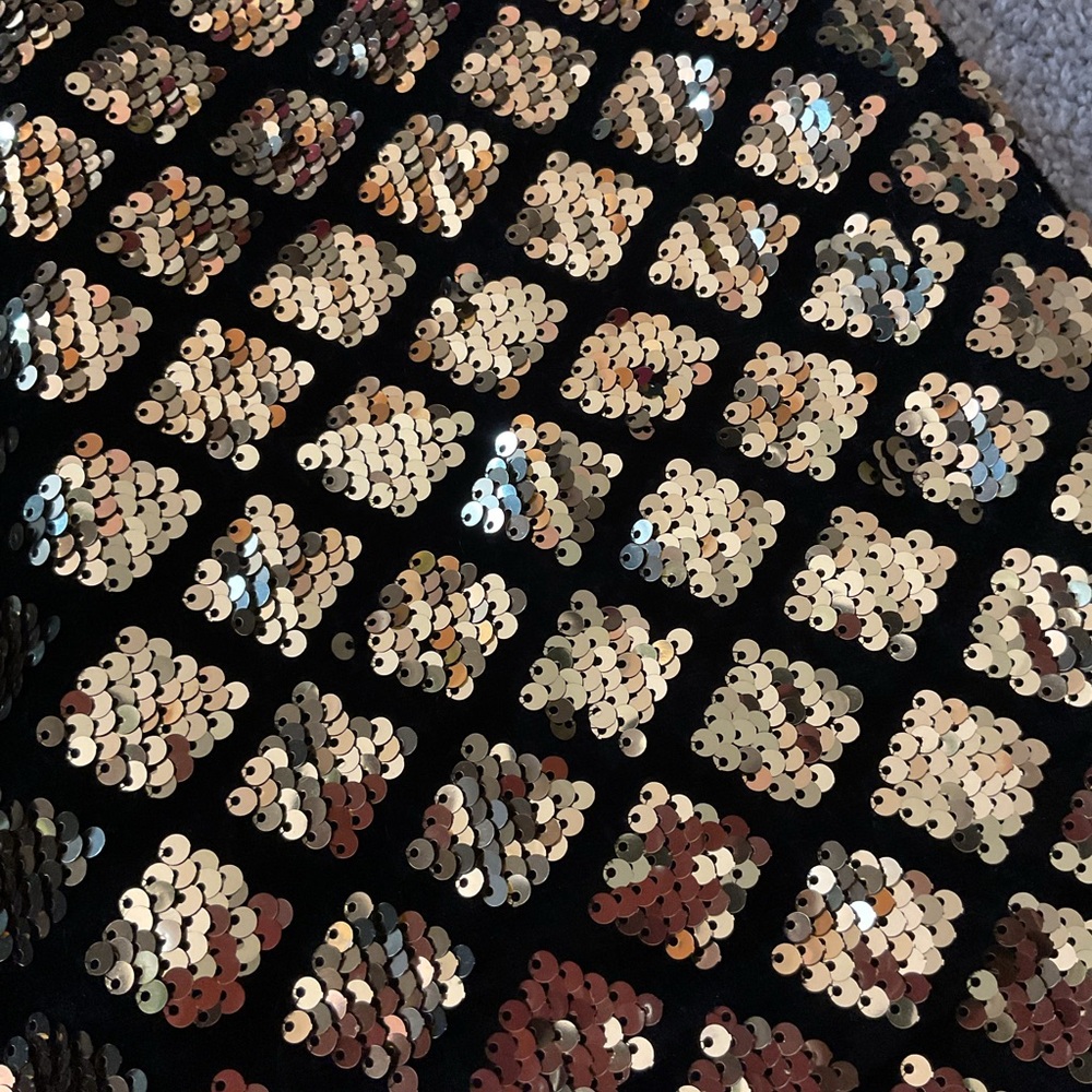 SHEIN Black and Gold Mini Dress - Picture 4 of 6